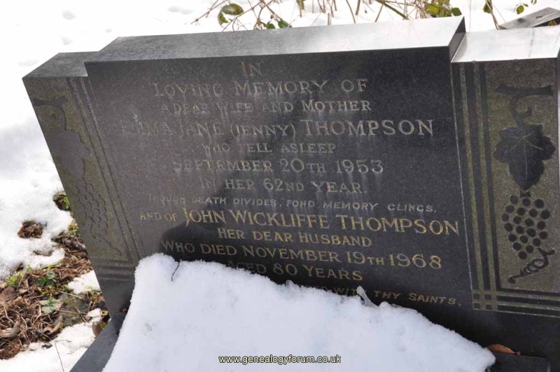 Thompson - John Wickliffe, Emma Jane