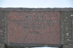 Williams - John Sidney (husband of Emily)