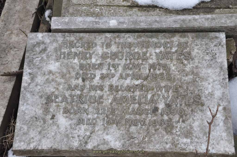 Yates - Henry George, Beatrice Amelia