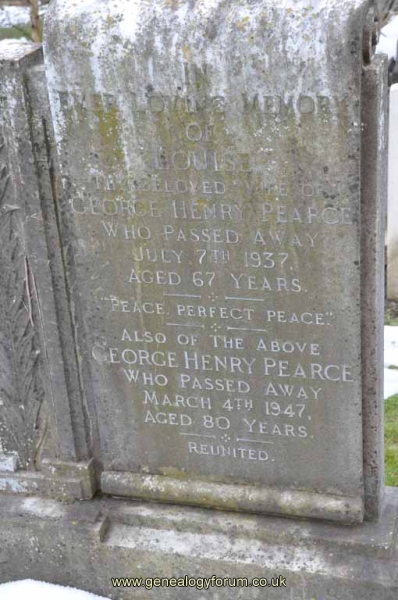 Pearce - George Henry, Louisa