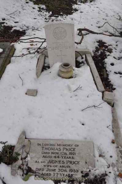 Price - Thomas, Agnes & Pte T Price (KIA)