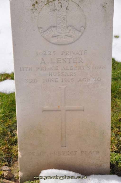 Pte A Lester (KIA)
