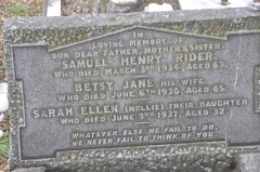 Rider - Samuel Henry, Betsy Jane & daug Sarah Ellen