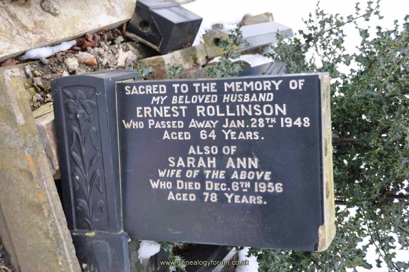 Rollinson - Ernest, Sarah Ann