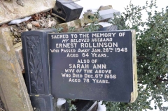 Rollinson - Ernest, Sarah Ann