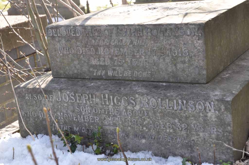 Rollinson 1 - Susannah (wife of Isaiah) & son Joseph