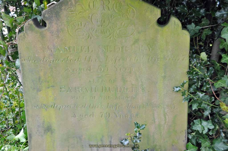Sedgley - Samuel, Sarah Dudley