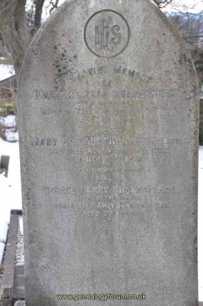 Shakespeare - Walter Jesse, Mary Elizabeth & son George Harry