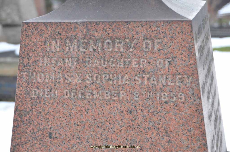 Stanley 2 - daughter of Thomas, Sophia