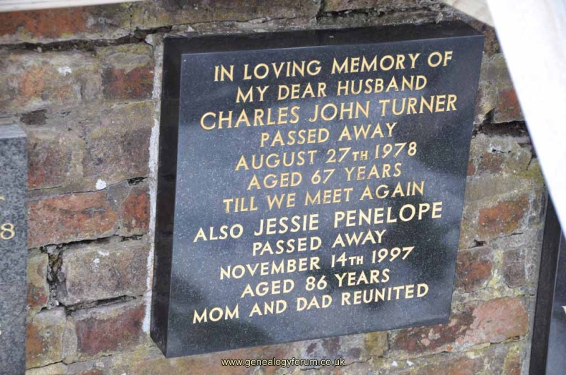 Turner - Charles John, Jessie Penelope