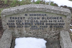 Bloomer - Ernest John, Clarice Vera