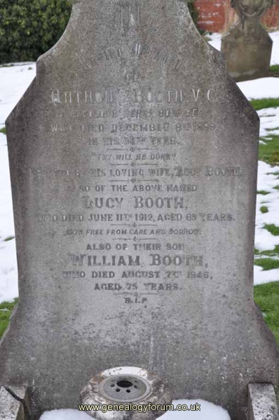 Booth - Anthony VC, Lucy & son William
