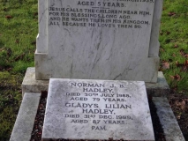 Hadley - Norman J B and Gladys Lilian