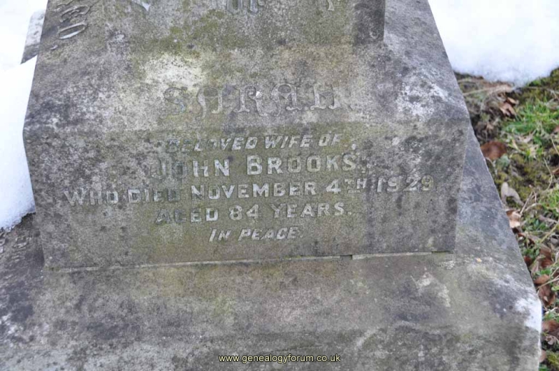 Brooks 1 - Sarah (wife of John)
