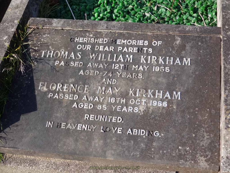 Kirkham - Thomas William & Florence May