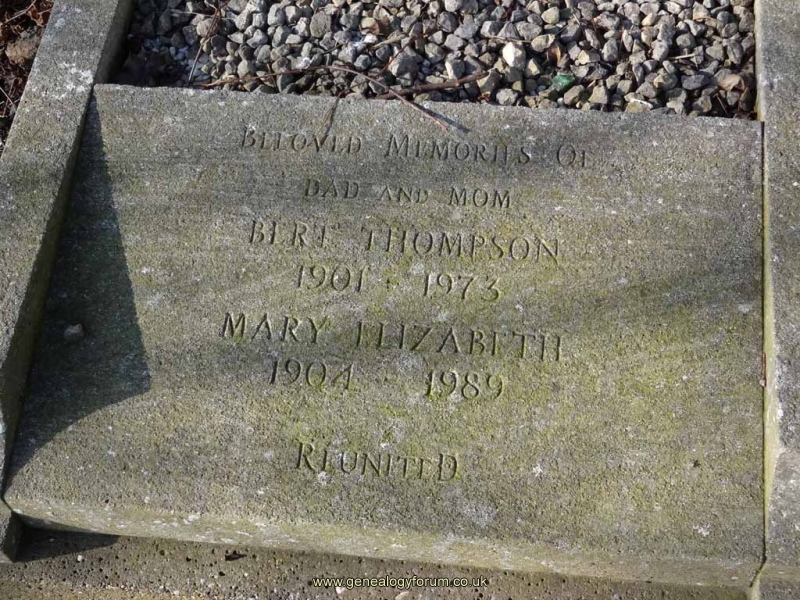 Thompson   - Bert & Mary Elizabeth