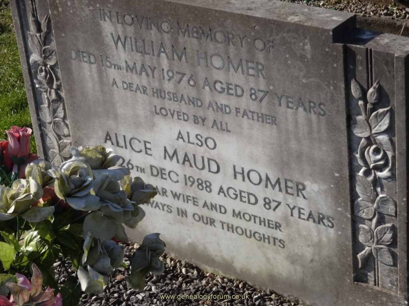Homer - William & Alice Maud