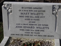 Willetts - John Edward & Mary