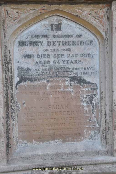 Detheridge/Turberville/Elcock/Richards 1