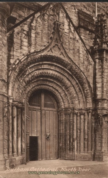 Durham Cathedral - North Door   (C1900)