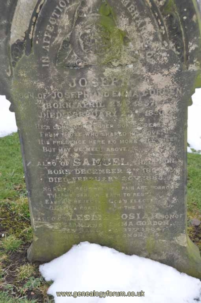 Gordon - Joseph, Samuel & Leslie Josiah