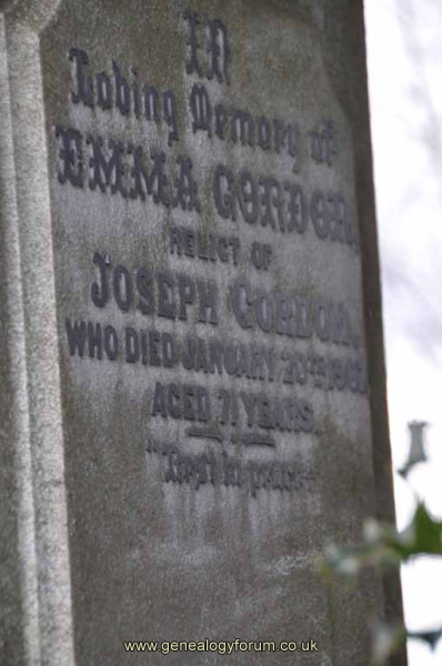 Gordon 1 - Emma (wife of Joseph)