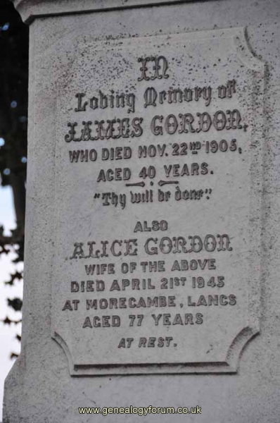 Gordon 1 - James, Alice
