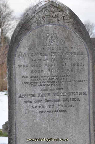 Hodgkiss - Samuel, Anne Lee