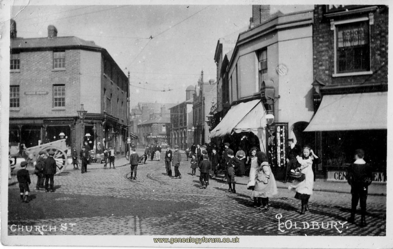 007b Oldbury - Church Street  (franked 1918)