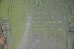 Holloway - Hannah (wife of Joseph Henry)