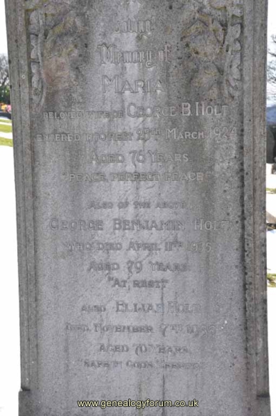 Holt - George Benjamin, Maria & Elijah