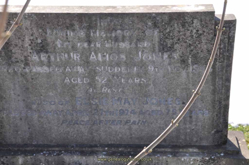 Jones - Arthur Amos, Elsie May