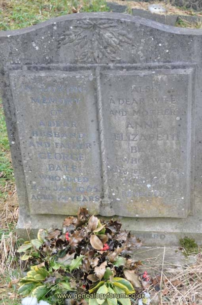 Bate - George, Annie Elizabeth