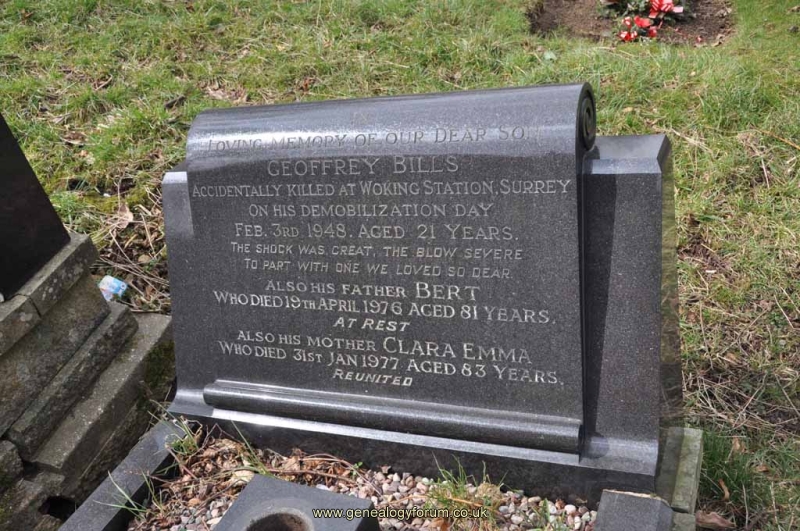 Bills - Bert, Clara Emma & son Geoffrey