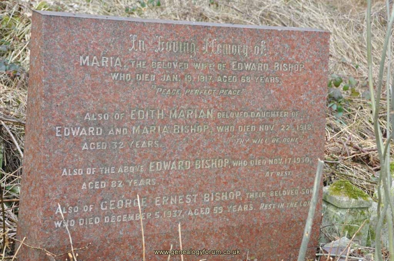 Bishop - Edward, Maria & kids Edith Marian & George Ernest