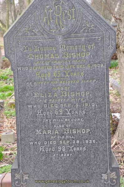 Bishop - Thomas, Eliza & Maria