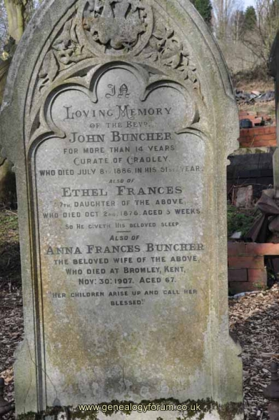 Buncher - John, Anna Frances & daug Ethel Frances
