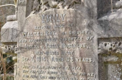 Cox - Emily (wife of Walter) and daug of J & E Robinson