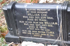 Cox - William, Clara & son William
