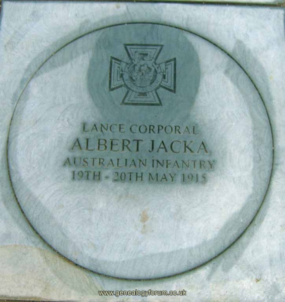 Australian WW1 VCs/Albert Jacka - Lance Corporal