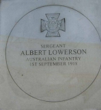 Australian WW1 VCs/Albert Lowerson - Sergeant
