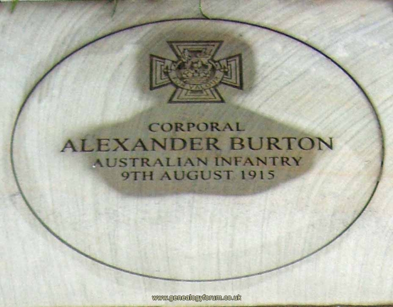 Australian WW1 VCs/Alexander Burton - Corporal