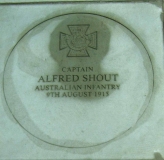 Australian WW1 VCs/Alfred Shout - Captain