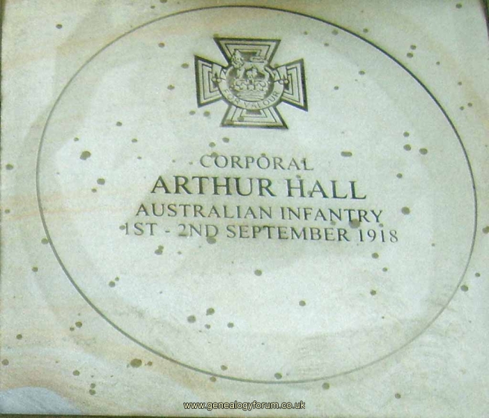 Australian WW1 VCs/Arthur Hall  - Corporal