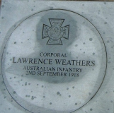 Australian WW1 VCs/Lawrence Weathers - Corporal