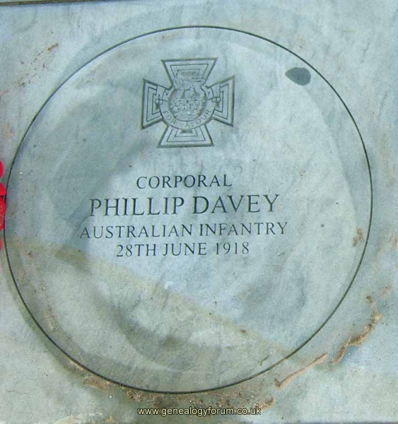 Australian WW1 VCs/Phillip Davey - Corporal