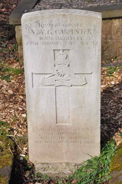 Carpenter - V.A.G. (gunner) KIA
