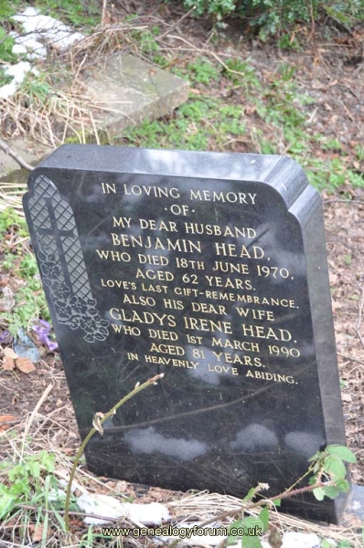 Head - Benjamin, Gladys Irene