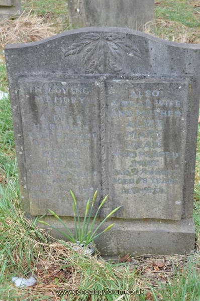 Head - William Henry, Alice Mary