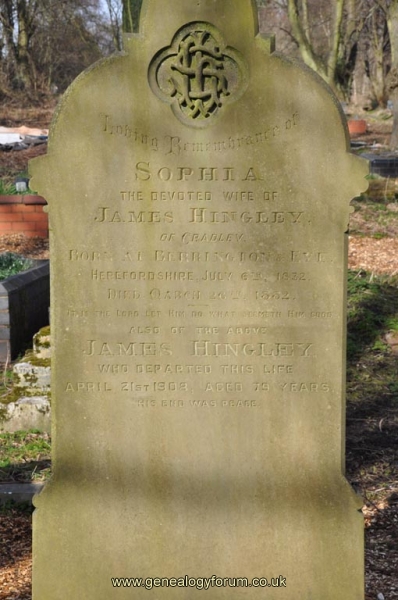 Hingley - James, Sophia